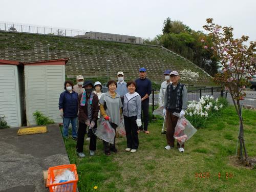 公園清掃風景